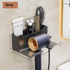 Bathroom Hair Dryer Shelf Multifunctional Storage Organizer