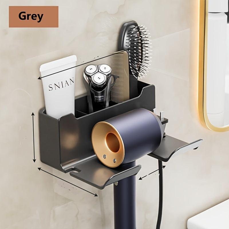 Bathroom Hair Dryer Shelf Multifunctional Storage Organizer