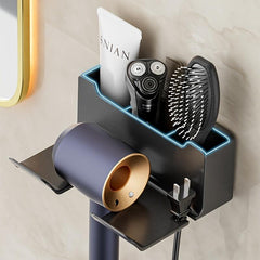 Bathroom Hair Dryer Shelf Multifunctional Storage Organizer