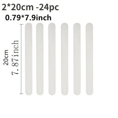 24pcs Anti Slip Tape Non Slip Stickers Safety Shower Treads Self Adhesive Strips