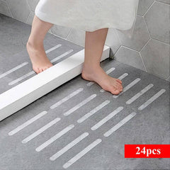24pcs Anti Slip Tape Non Slip Stickers Safety Shower Treads Self Adhesive Strips