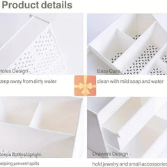 Drawer Cosmetic Storage Box Makeup Organizer Large Capacity