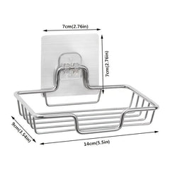 Stainless Steel Soap Holder Wall Mounted Bathroom Storage Bracket