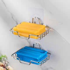 Stainless Steel Soap Holder Wall Mounted Bathroom Storage Bracket