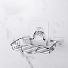 Stainless Steel Soap Holder Wall Mounted Bathroom Storage Bracket