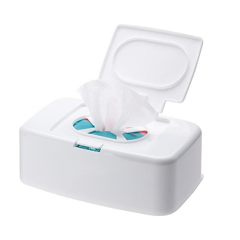 Household Plastic Tissue Box Wet Wipes Dispenser with Lid