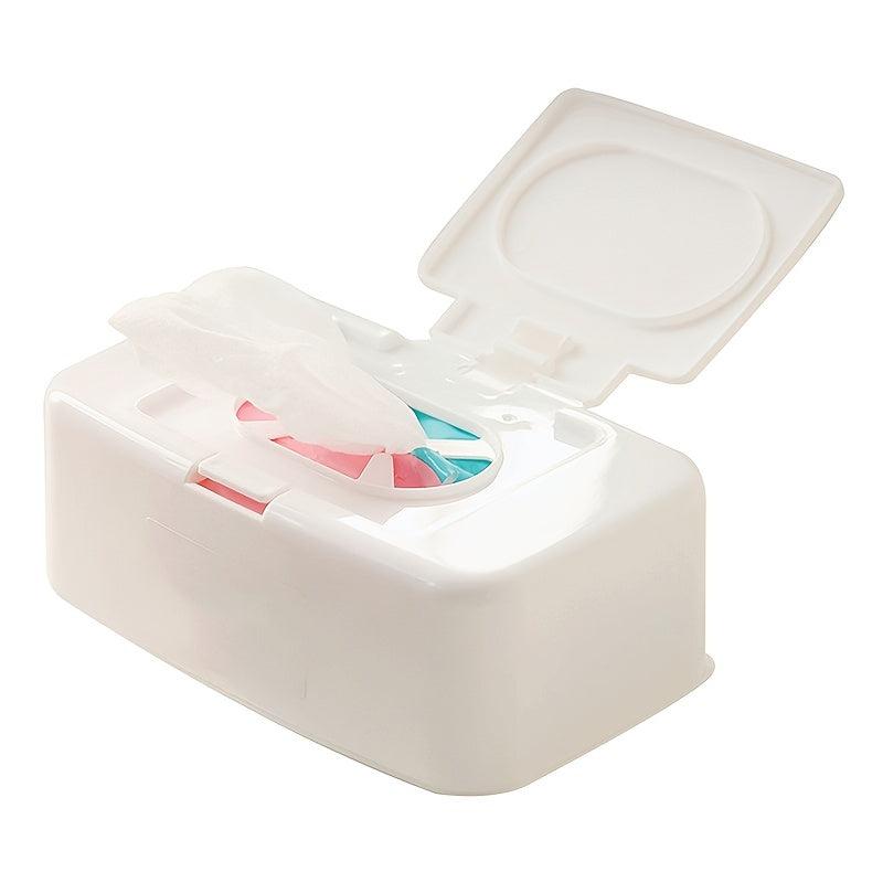 Household Plastic Tissue Box Wet Wipes Dispenser with Lid