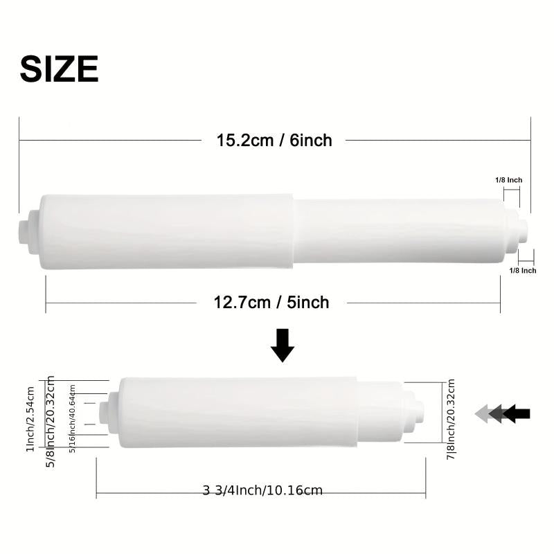 2pcs Toilet Paper Holder Roller Adjustable Toilet Paper Rod Replacement