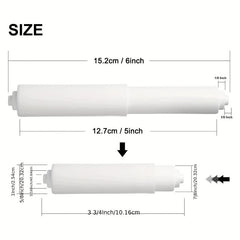 2pcs Toilet Paper Holder Roller Adjustable Toilet Paper Rod Replacement