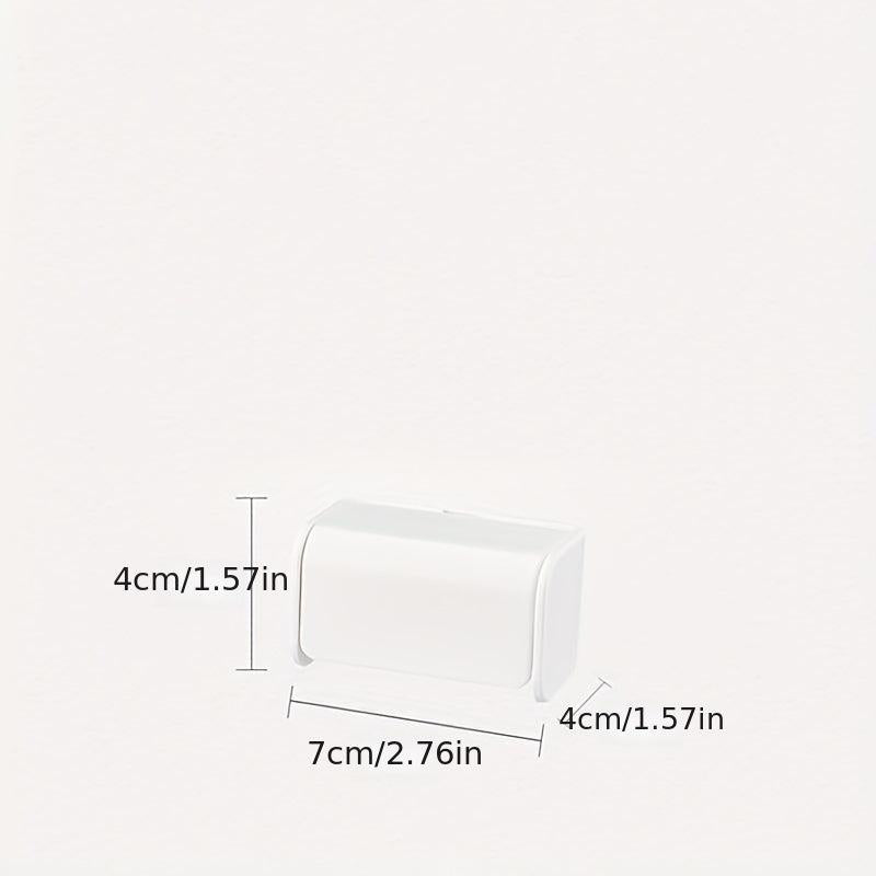 Dustproof Wall Mounted Toothbrush Holder 2 Slots Self Adhesive Organizer