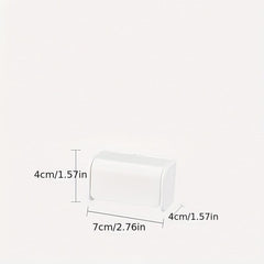 Dustproof Wall Mounted Toothbrush Holder 2 Slots Self Adhesive Organizer