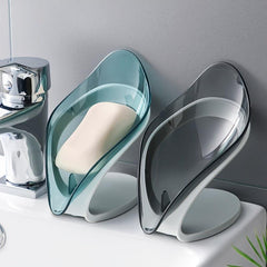 Leaf-shaped Soap Dish Bathroom Toilet Punch Drain Soap Holder