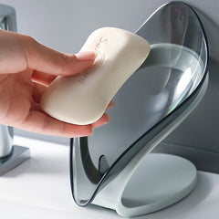 Leaf-shaped Soap Dish Bathroom Toilet Punch Drain Soap Holder