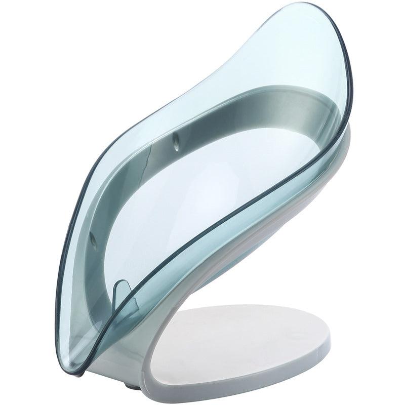 Leaf-shaped Soap Dish Bathroom Toilet Punch Drain Soap Holder