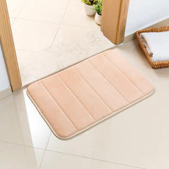 Bathroom Coral Velvet Anti skid Mat Quick Water Absorption