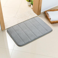 Bathroom Coral Velvet Anti skid Mat Quick Water Absorption