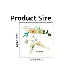 Non adhesive Plant Flower Switch Sticker Cartoon Switch Mural Paste Decoration