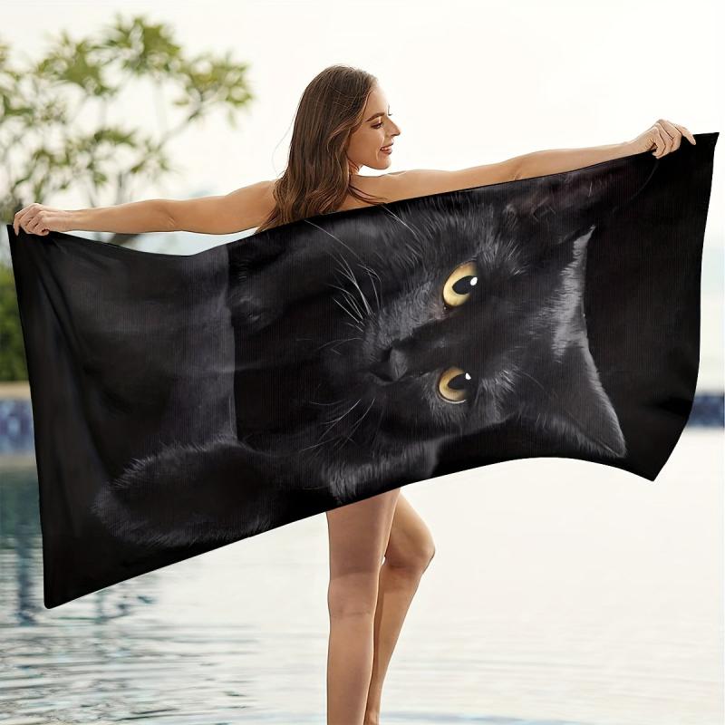 Women's Cat Pattern Beach Towel 59 x29