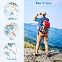 5Pcs Portable Toothbrush Head Cover Travel Toothbrush Case Camping Cap