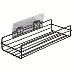 Large Capacity Shower Organizer with 2 Hooks Stainless Steel Bathroom Holder