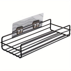 Large Capacity Shower Organizer with 2 Hooks Stainless Steel Bathroom Holder