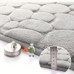 3pcs Soft Anti Slip Bath Mat Water Absorbing Bathroom Shower Set