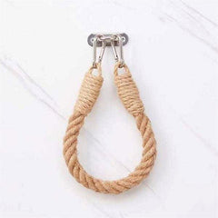 Rustproof Vintage Rope Toilet Paper Holder Easy Assembly Jute Towel Holder