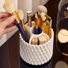 Transparent Makeup Brush Storage Bucket - Dust-proof Cosmetic Storage Box