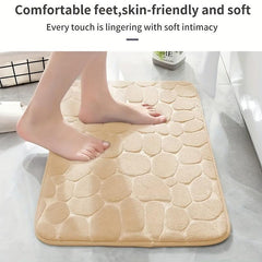 Soft Microfiber Bathroom Rug with Anti Slip Backing