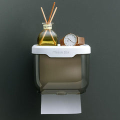 Wall Mounted Tissue Holder Bathroom Toilet Paper Storage Box