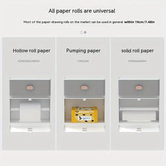 Double Layer Storage Rack Toilet Wall-mounted Tissue Holder