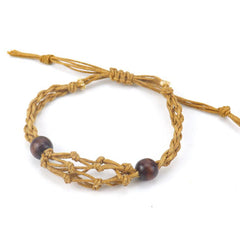 Crystal Bracelet Holder Rope Stone Holder Adjustable Crystal Cage Holder