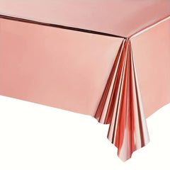137x274cm Foil Party Rectangular Table Cover Waterproof Tablecloth