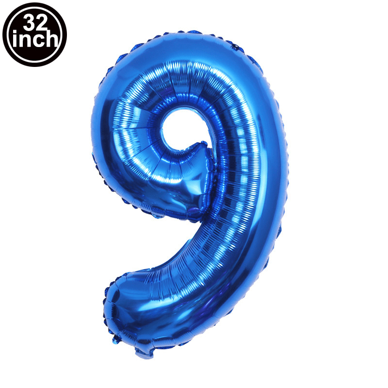Large Dark Foil Number Balloons 81 Happy Birthday Party Decoration