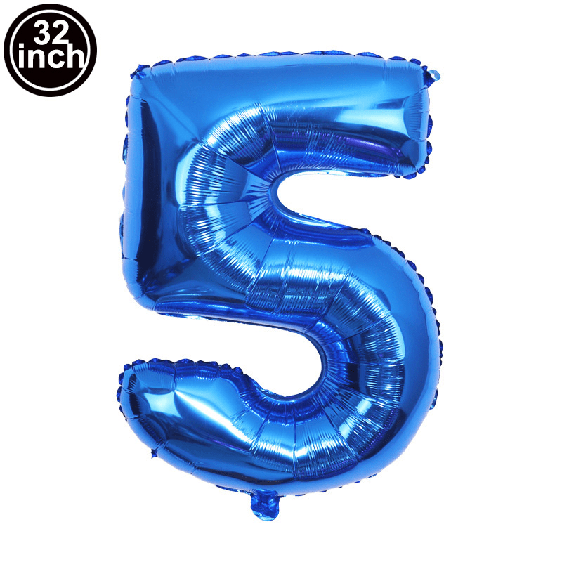 Large Dark Foil Number Balloons 81 Happy Birthday Party Decoration