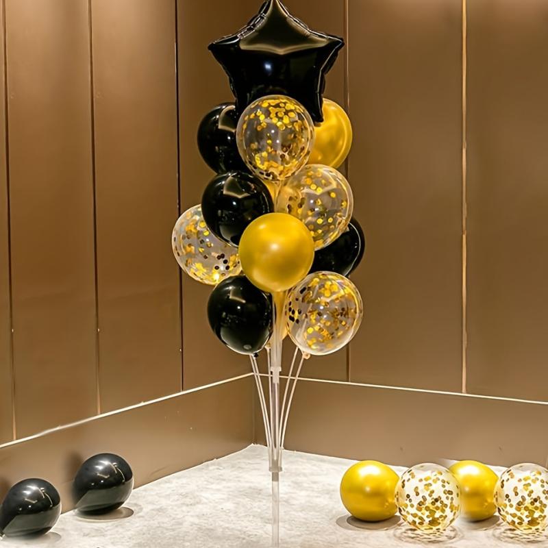 16pcs Golden Happy Birthday Balloon Decoration Set
