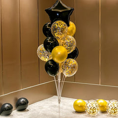 16pcs Golden Happy Birthday Balloon Decoration Set