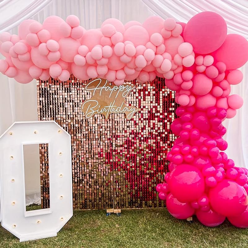 110pcs Pink Balloon Garland Set Baby Shower Birthday Party Decoration