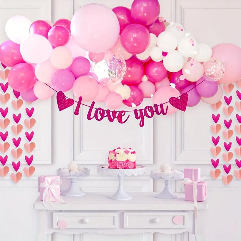 110pcs Pink Balloon Garland Set Baby Shower Birthday Party Decoration