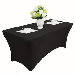 1pc 4FT 6FT Elastic Table Cover Wedding Decor Disposable Party Supplies