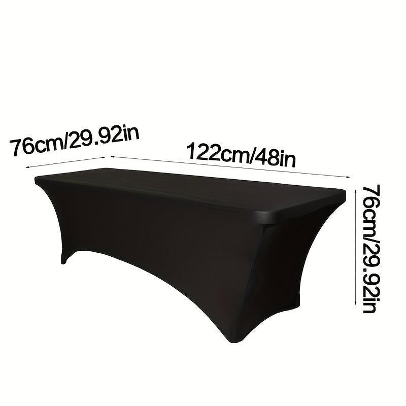 1pc 4FT 6FT Elastic Table Cover Wedding Decor Disposable Party Supplies