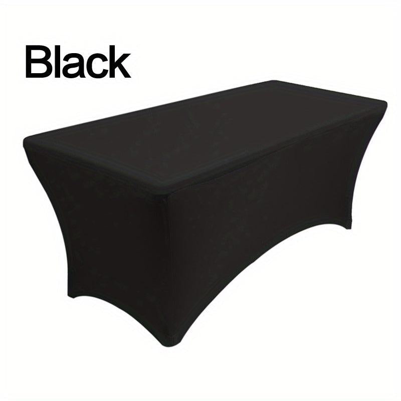 1pc 4FT 6FT Elastic Table Cover Wedding Decor Disposable Party Supplies
