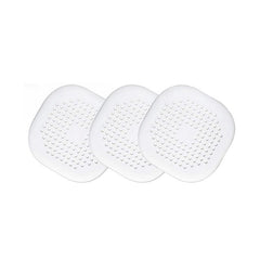 6-pack Silicone Hair Stopper with Suction Cup for Shower Drain