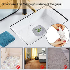 6-pack Silicone Hair Stopper with Suction Cup for Shower Drain