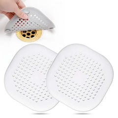 6-pack Silicone Hair Stopper with Suction Cup for Shower Drain
