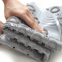 Textured Surface Shower Mat Round Non slip Bath Mat With Drain Hole