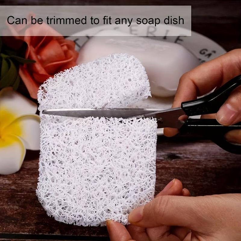 Plastic Soap Holder Oval Soap Mat Anti-slip Bathroom Soap Tray