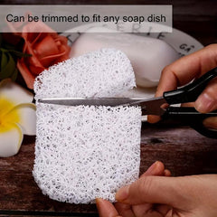 Plastic Soap Holder Oval Soap Mat Anti-slip Bathroom Soap Tray