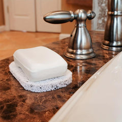 Plastic Soap Holder Oval Soap Mat Anti-slip Bathroom Soap Tray