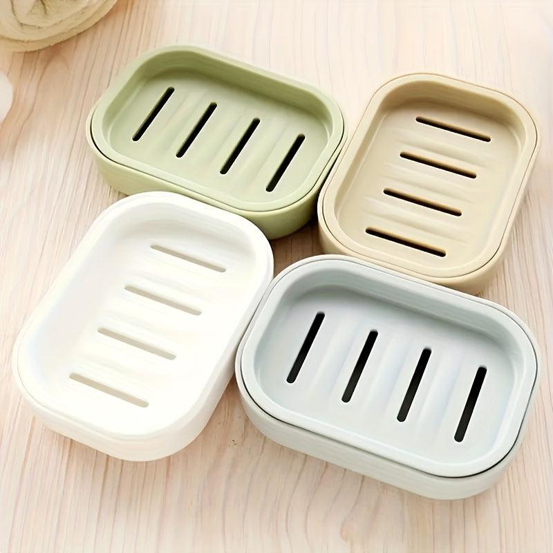 Double Layer Soap Dish Self Draining Soap Holder Bathroom Soap Rack